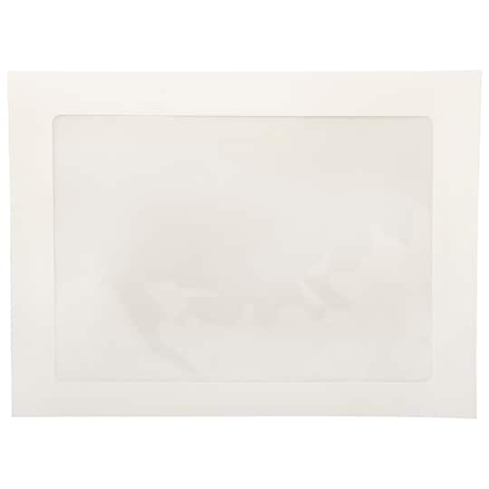 JAM Paper 9" x 12" White Booklet Commercial Window Envelopes